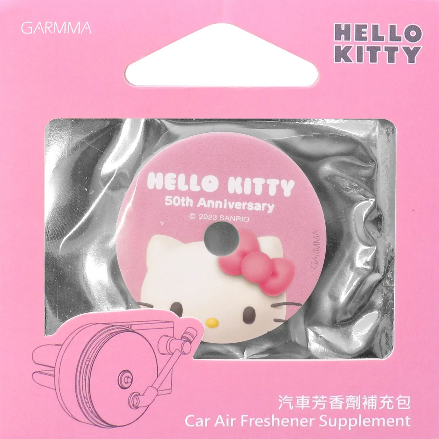 Garmma - Hello Kitty 汽車芳香劑-唱片款 50週年 經典款
