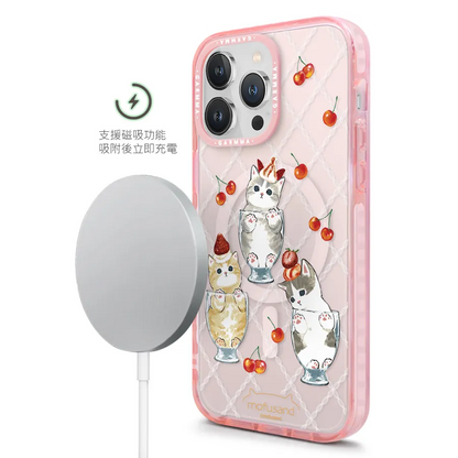 Garmma - Mofusand 貓福珊迪 iPhone系列 磁吸款保護殼 貓貓聖代