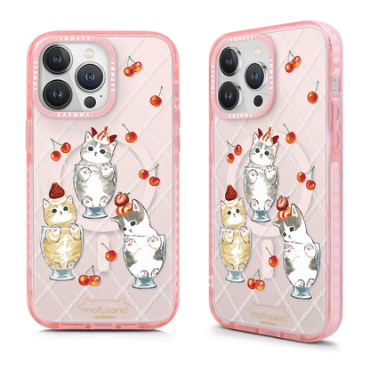 Garmma - Mofusand 貓福珊迪 iPhone系列 磁吸款保護殼 貓貓聖代