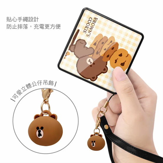 Garmma - LINE FRIENDS 數顯PD快充行動電源 餅乾系列 - 熊大